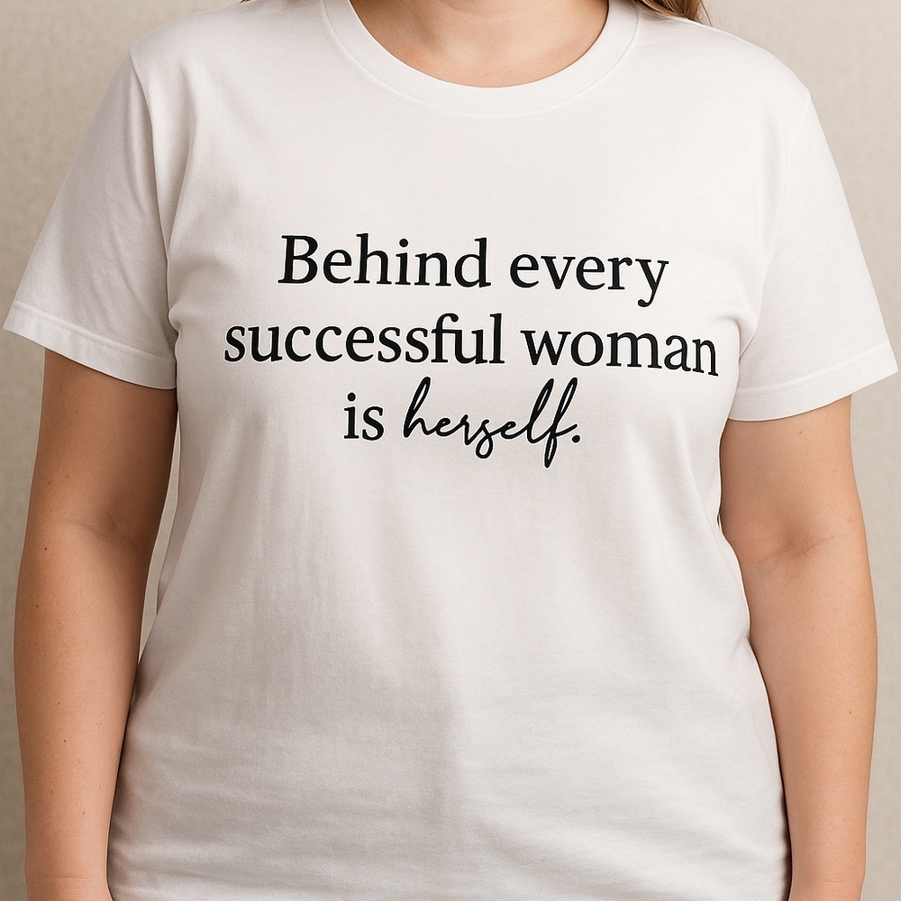 Bella + Canvas XL Tee: “Behind every successful woman is herself" Empowered